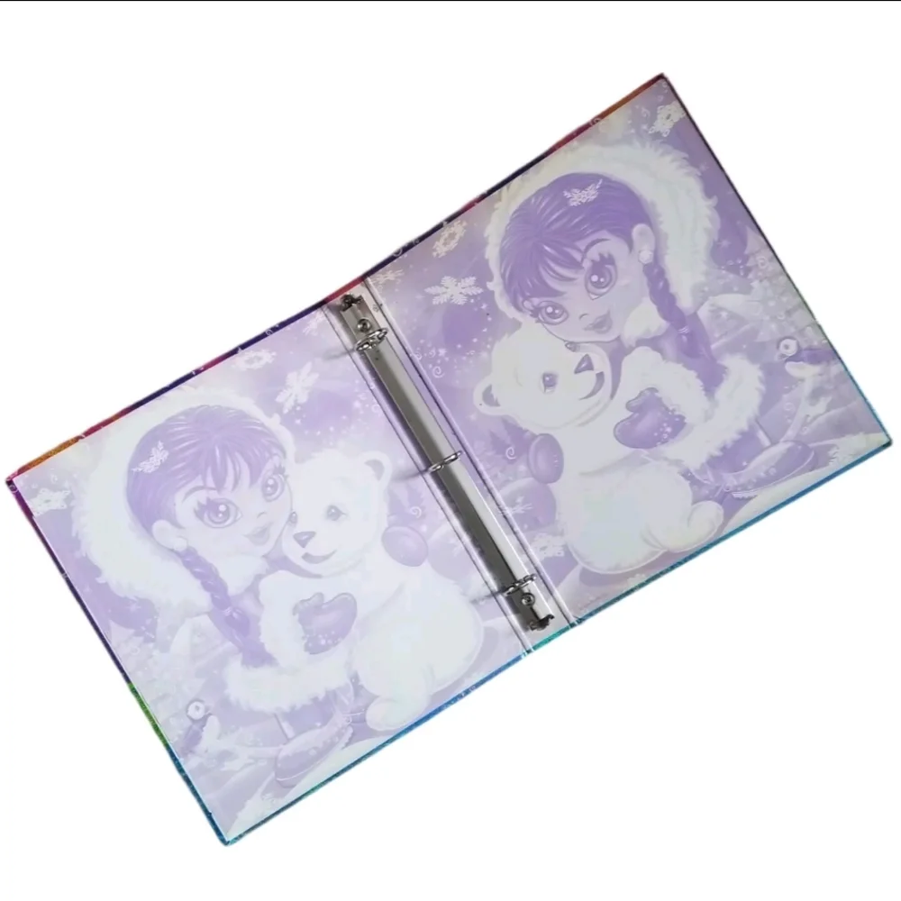 Y2K Lisa Frank Anana Eskimo Polar Bear White Tuscan Bird 3 Ring Binder *FLAW.